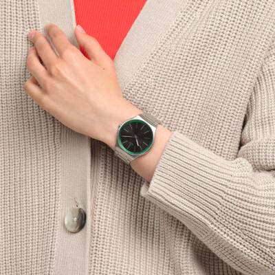 Green Graphite Watch SS07S128G - Swatch