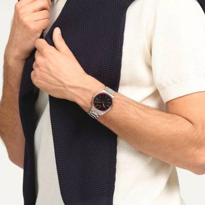 Red Graphite Watch SS07S129G - Swatch