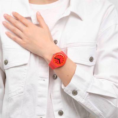 Proudly Red SO29R705 wall clock - Swatch