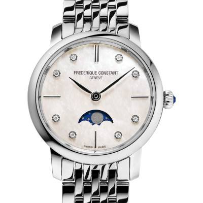 Slimline Ladies Moonphase FC-206MPWD1S6B wall clock - Frédérique Constant