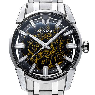 Golden Flux Shibo-Urushi Divido Watch 14-M01KA3-SSB - Minase