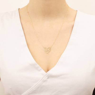 Collier Coeur Ajouré Love, Or Jaune 375, Longueur 46 cm - Emanessence