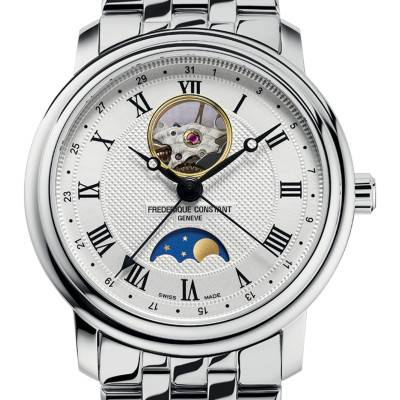 Classics Heart Beat Moonphase Date wall clock FC-335MC4P6B2 - Frédérique Constant