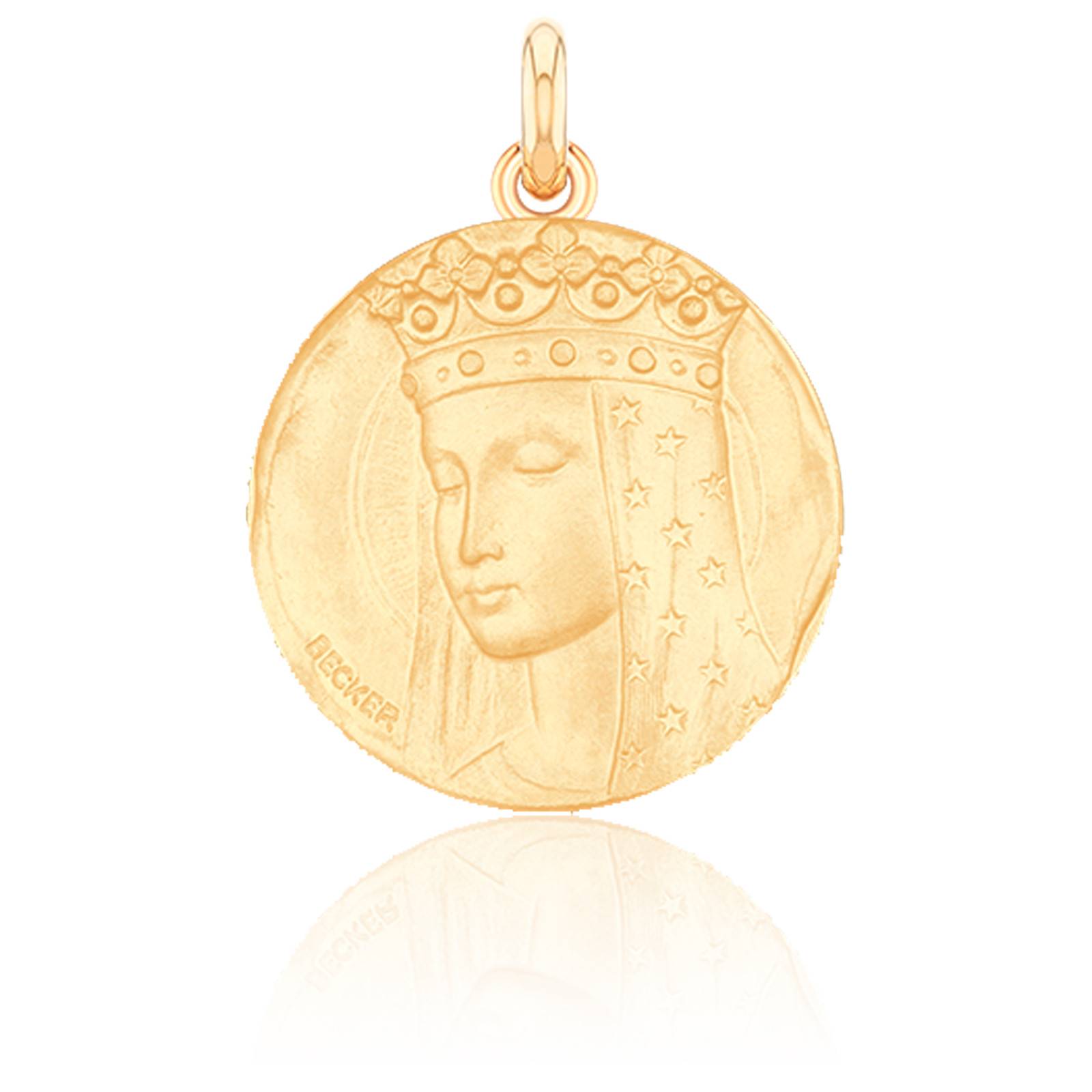 Médaille de la Vierge au voile étoilé. - Médaille Vierge au voile étoilé -  plaqué or