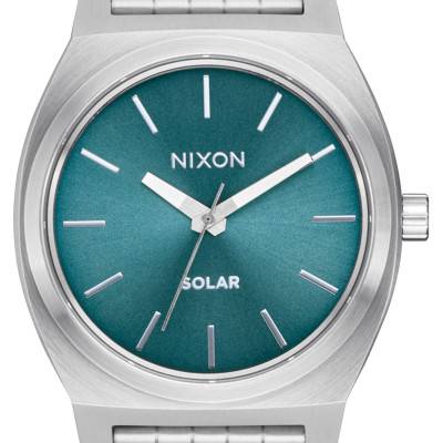 Montre Time Teller Solar Silver / Dusty Blue Sunray A1369 5161-00 - NIXON