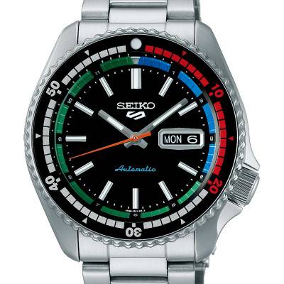 Men's Black Retro Seiko 5 Automatic wall clock SRPK13K1 - Seiko 5 Sports