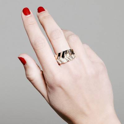 Bague en Or Rose 750 & Diamants 0,73 ct - Aurora