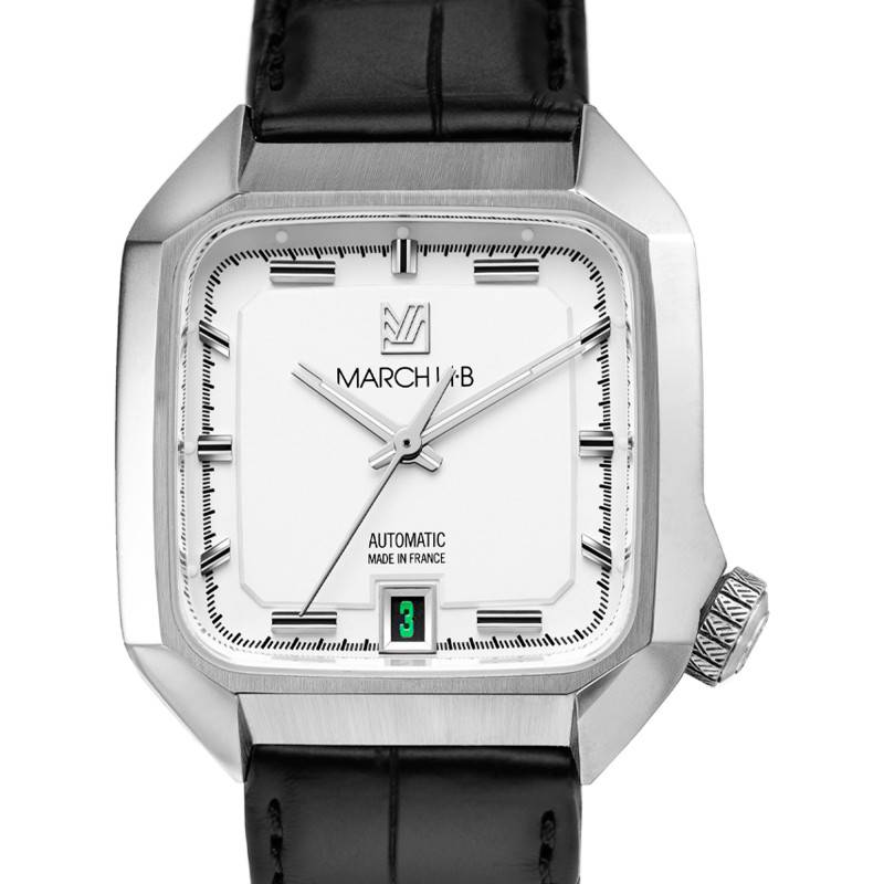 Montre AM2 Slim Automatique White - March Lab - Ocarat