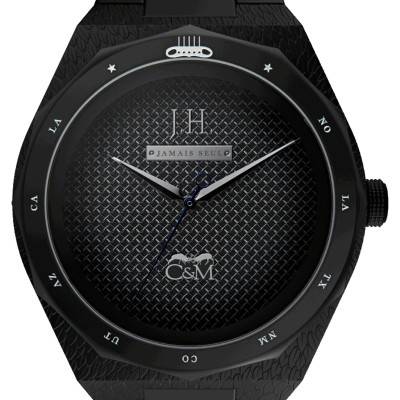 Montre Johnny Hallyday Jamais Seul Automatique Noire Edition Limitée - Col&MacArthur