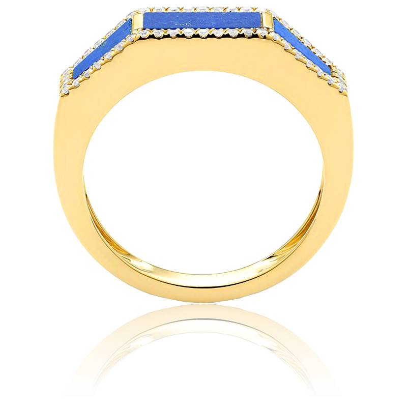 Bague lapis best sale lazuli or jaune