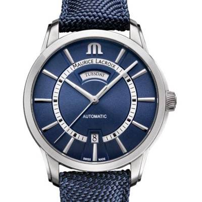 Montre Pontos Day Date 41 mm PT6358-SS004-431-4 - Maurice Lacroix