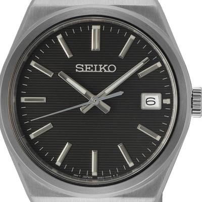 Men's Black Classic Quartz wall clock SUR557P1 - Seiko