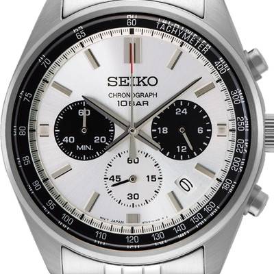 Men's White and Black Sport Quartz wall clock SSB425P1 - Seiko