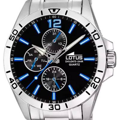 Black Multifunction Watch 18812/4 - Lotus