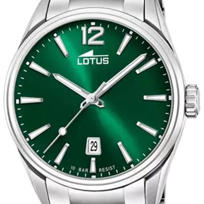 Minimalist Green Steel Watch 18692/4 - Lotus