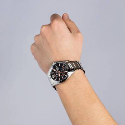 Black Multifunction Watch 18812/6 - Lotus