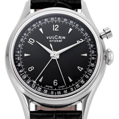 Montre Cricket Tradition 39 mm Black Alligator - Vulcain