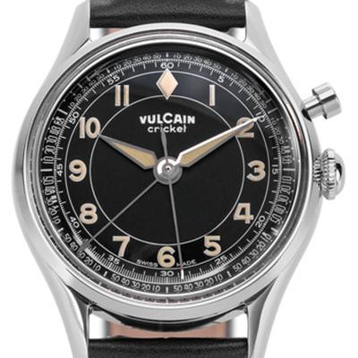 Cricket Tradition 36 mm Black Plain Watch - Vulcain