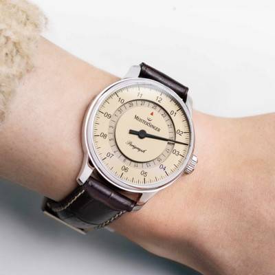 Ivory Perigraph 38mm Watch BM1103 - MeisterSinger