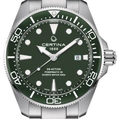 Montre DS Action Diver 43mm Powermatic 80 C0326071109100 - Certina