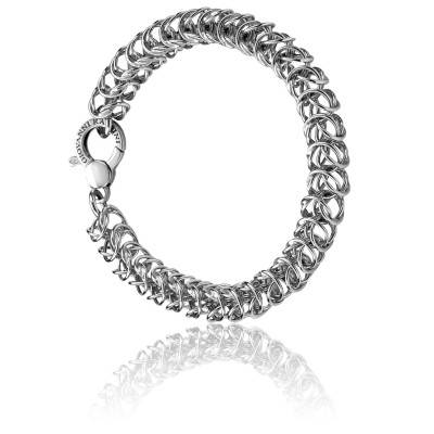 Bracelet Maille Américaine, Or Jaune 750, longueur 21 cm - Ocarat