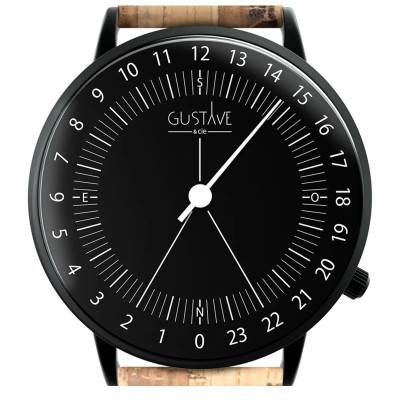 Montre 24h Antoine Noire Liège - Gustave & Cie