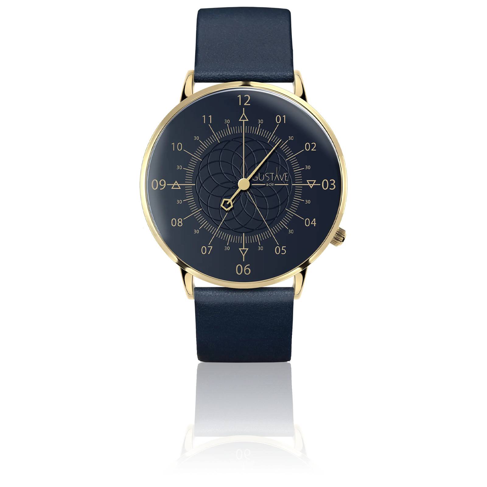 Montre bleu best sale et or