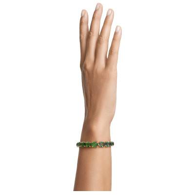 Bracelet Millenia Métal Doré & Cristaux Octogonaux Verts - 5671258 - Swarovski