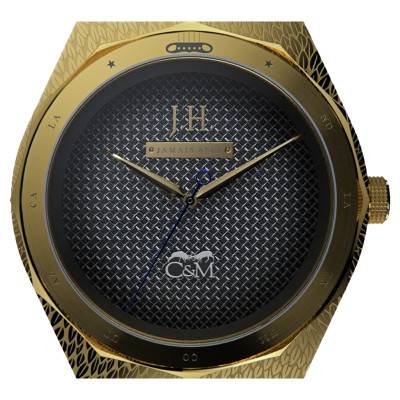 Montre Johnny Hallyday Jamais Seul Quartz Dorée Edition Numérotée - Col&MacArthur