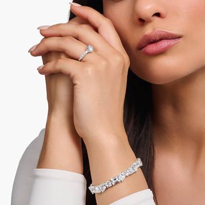 Bague Solitaire Heritage Glam en Argent 925 & Zircones - TR2440-051-14 - Thomas Sabo