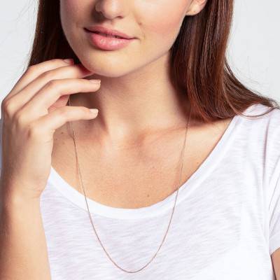 Chaîne Forçat Update en Plaqué Or Rose, Longueur 42 cm à 90 cm - KE1105-415-40 - Thomas Sabo
