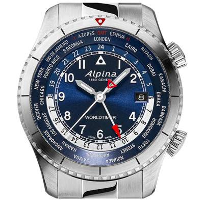 Montre Startimer Pilot Quartz Worldtimer AL-255N4S26B - Alpina
