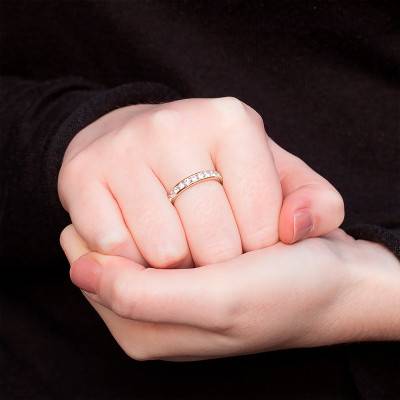 Alliance Anténor en Or Rose 750 & Diamants GSI2 0,50 ct - Alliantine