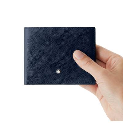 Portefeuille Sartorial 6cc Bleu MB131721 - Montblanc