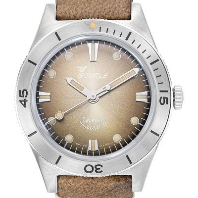 Super-Squale Sunray Brown Leather SUPERSSBW.PBW Watch - Squale