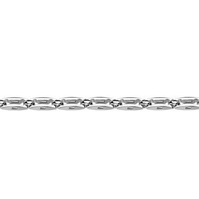 925 Silver & Black Spinel Insignia Bracelet, Length 19 cm to 21 cm - EXB599 - Zancan