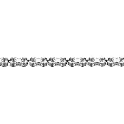925 Silver & Black Spinel Insignia Bracelet, Length 19 cm to 21 cm - EXB601 - Zancan