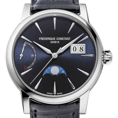 Classic Power Reserve Big Date Manufacture Watch - FC-735N3H6 - Frédérique Constant