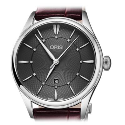 Artelier Date Diamonds Watch 01 561 7724 4053-07 5 17 63FC - Oris