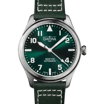 Green Newton Pilot Automatic Watch - Davosa