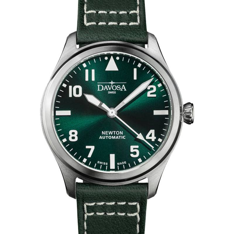 Green Newton Pilot Automatic Watch - Davosa