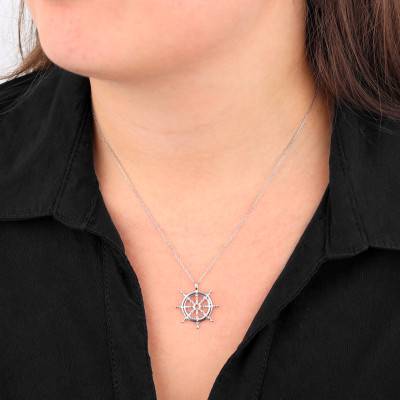 Pendentif Barre Marine en Argent - Emanessence