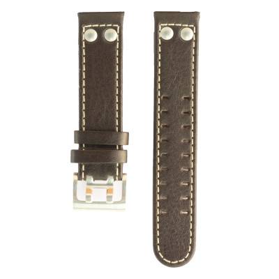 Khaki Field Brown Leather Watch Strap H690705118 - Hamilton