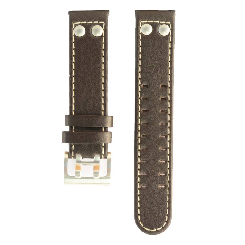 Khaki Field Brown Leather Watch Strap H690705118 - Hamilton