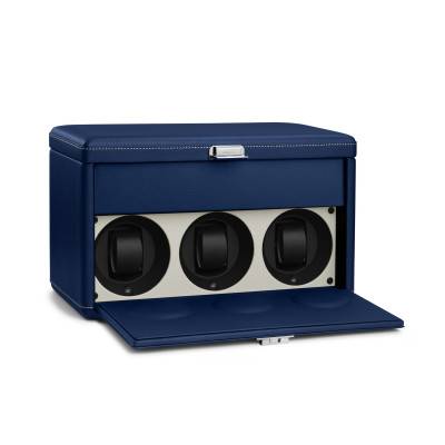 Remontoir de Montre 7RT Bleu/Blanc Cassé 02069.BLWSIL - Scatola del Tempo