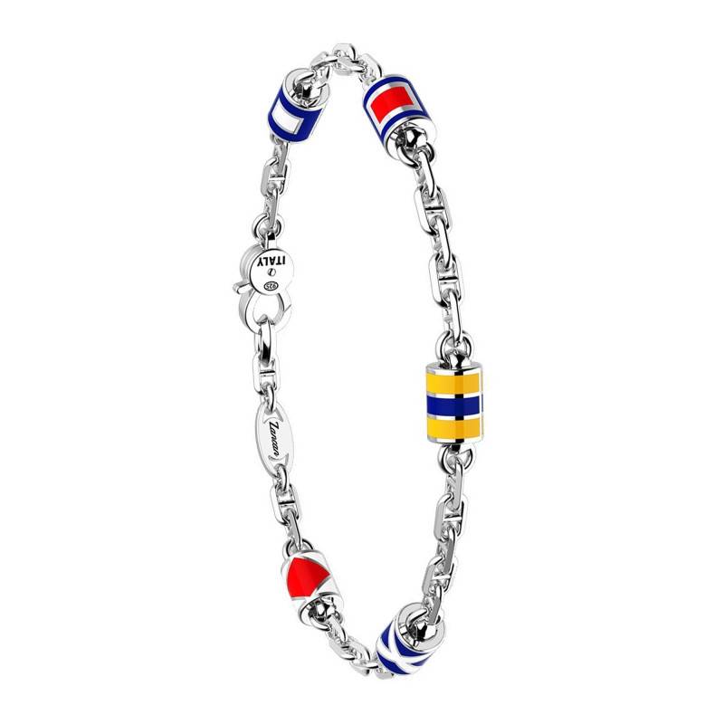 925 Silver Regata Bracelet, Length 19 cm to 21 cm - EXB681 - Zancan