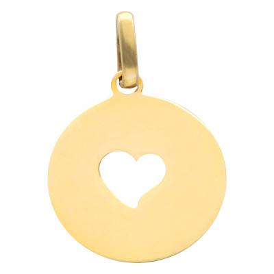 Pendentif Cœur Ajouré Gravure "Maman d'amour", Or Jaune 375 ou 750 - Rosatella