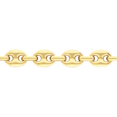 Nemo 8 mm Gold-Plated Steel Coffee Bean Chain Bracelet, 21 cm - 35-0952 - Phebus