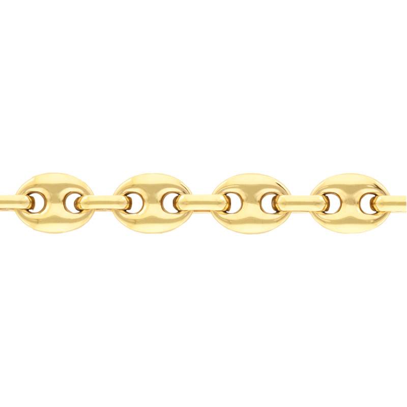 Nemo 8 mm Gold-Plated Steel Coffee Bean Chain Bracelet, 21 cm - 35-0952 - Phebus