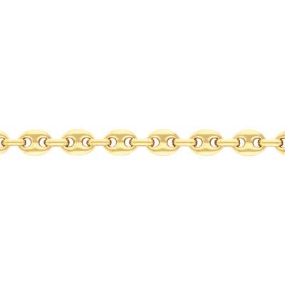 Nemo 8 mm Gold-Plated Steel Coffee Bean Chain Bracelet, 21 cm - 35-0952 - Phebus